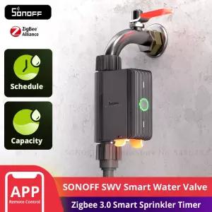 SONOFF SWV Zigbee 3.0 스마트 워터 밸브 IP55 스프링클러 컨트롤러 홈 자동 관개 eWeLink Alexa Google과