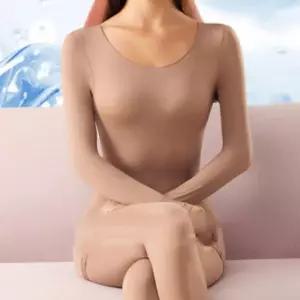여성 고탄력 발열 내의 상의 여자 겨울 얇은 내복 내복 내의 아기내복