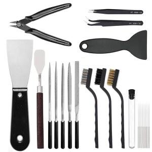 24PCS 3D 나이프 키트 프린터 제거 도구 노즐 청소 액세서리 스크래퍼 퍼티 도구에는
