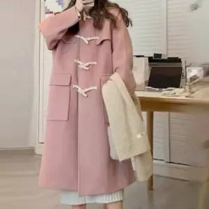 레트로 감성 러블리 디자인 핑크 떡볶이 코트