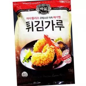 백설 튀김 가루 1K 10개 업소용 대용량 바삭 요리 재료