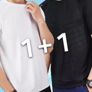 1+1 머슬핏 쿨티 드라이 기능성 여름 반팔티 쿨링 티셔츠