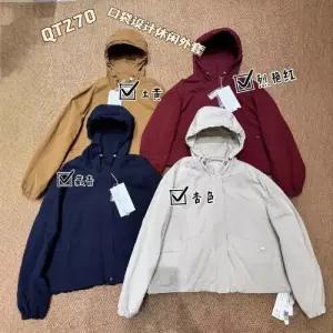 여자 캐주얼 스트링 후드 바람막이 코트 점퍼 긴팔 OP1