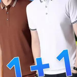 1+1 쿨링 반팔 카라티 봄 여름 남자 피케 티셔츠 골프웨어