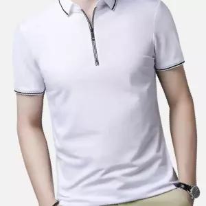 남자 반팔 카라티 여름 시보리 쿨링 PK 카라넥 티셔츠 반팔티 출근룩 남성 반집업 골프
