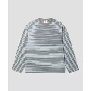 디키즈 DICKIES 파인 스트라이프 포켓 롱슬리브 Gray DIKU261LRTL001GR 122780