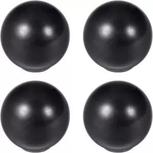 uxcell 4Pcs 보온병 볼 노브 M5 여성 나사산 기계 손잡이 직경 16mm 매끄러운 테두리 블랙