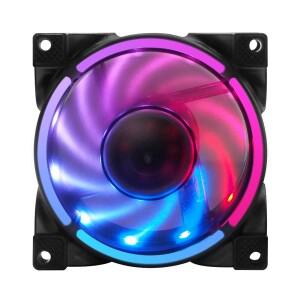 80mm PC 컴퓨터 케이스 팬 울트라 사일런트 LED 냉각 저소음 유체 베어링 4 핀 PWM 5V 3 ARGB AURA CPU 쿨