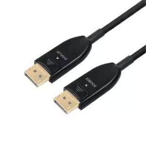 리피터 1.4 25M 8K 디스플레이포트 광AOC 60Hz연장선 케이블 무전원 전판 신호증폭 USB 홍보