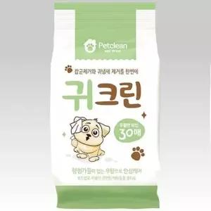 애견용품 강아지 위생용품 펫크린 귀크린 티슈 30매