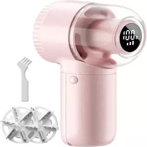 보풀 브러시가 있는 패브릭 면도기 디지털 디스플레이가 대형 6잎 칼날이 3단 제거기 옷과 가구의 충전재를
