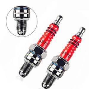 레이싱 3 전극 10mm 점화 플러그 A7TC GY6 50CC 110CC 125CC ATV 스쿠터 먼지 자전거 이동 카트 오토바이