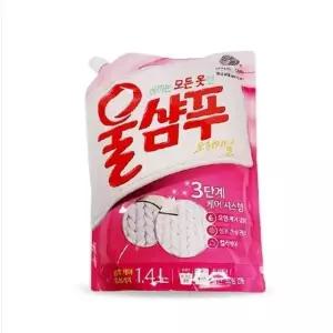 니트빨래 울샴푸 3단계 케어 중성세제 울세제 1.4L 일반세탁기세제 (W9A28FE)