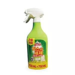 욕실청소 홈스타 락스와세제 후레쉬향 750ml x2입