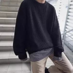 남성리체골지니트 남자니트 루즈핏니트 긴팔 스트릿 지큐 FUS7+4TPy