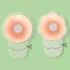여자 실리콘 붙이는 브라 패드 여름 니플 패치 수영복 원형 6.5cm