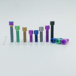 Liumeili 티타늄 Ti M4x10 13.5 15 20mm 알렌 키 자전거 엄지 시프터 용 소형 헤드 볼트 나사