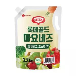 업소용 대용량 롯데 골드 마요네즈 3.2kg 샐러드 샌드위치 소스 드레싱 식당용