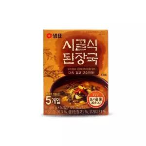 샘표 즉석국 시골식 된장국 30초요리 된장국 5개입