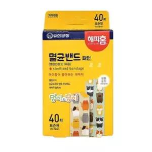 해피홈 밴드 반창고 연고 캐릭터 밴드 표준형 40p
