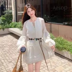 원피스 스커트 베이지 여사친 가을 프렌치 CH3