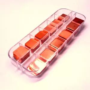 이지카고 100pcs 12 사이즈 15mm 구리 패드 심 키트 퓨어 히트싱크 C1100 냉각용 로우 프로파일 열판 쿨러