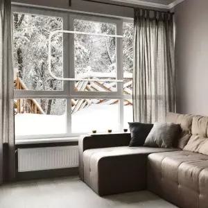 지퍼형 EVA 투명방풍막 대 창문 바람막이 방풍비닐 실내 방한 (WB76F04)