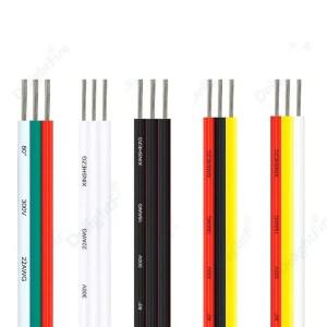 3pin 흰색 전선 주석 도금 구리 LED 케이블 18 20 22AWG PVC 유연한 연장 와이어 WS2811 스트립 조명
