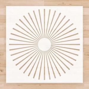 벽 타일 바닥 시멘트 파티오 가구 DIY 홈 데코 페인팅을 위한 2pcs 12x12 인치 재사용 가능한 스텐실 템플릿