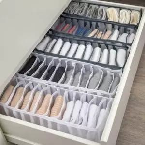 서랍 공간 활용 스카프 양말 브레이지어 정리함 수납 옷장수납함정리함 (W95D63F)