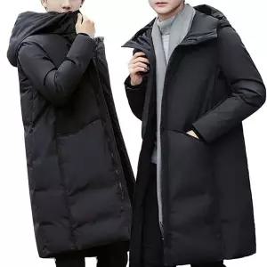 남성 덕다운 롱패딩 점퍼 잠바 후드 겨울 남자 오리털 숏패딩 롱패딩 (WD41C4D)