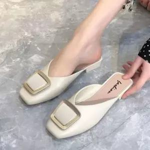 [라일리] Rly 데일리 여성 뮬 스퀘어 블로퍼 로우힐 여름 슬리
