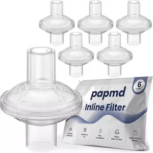 CPAP 기계용 Pap MD 인라인 필터 깨끗한 공기와 향상된 편안함 입자 및 냄새에 대한 고효율 여과 3개월