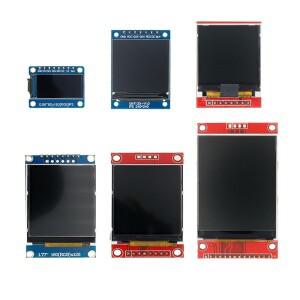 TFT 디스플레이 0.96/1.3/1.44/1.8/2.4/2.8 인치 IPS 7P SPI HD 65K 풀 컬러 LCD 모듈 ST7735 드라이브 IC