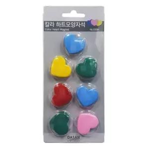 고품질 하트모양자석 No530 하트자석 7개세트 네오디움자석 초강력자석 (W50C40A)