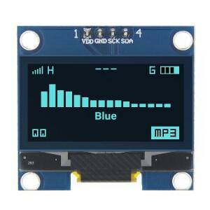 1-10pcs 1.3 OLED 디스플레이 모듈 흰색/파란색 드라이브 칩 SH1106 128X64 인치 LCD IIC I2C Arduino 용