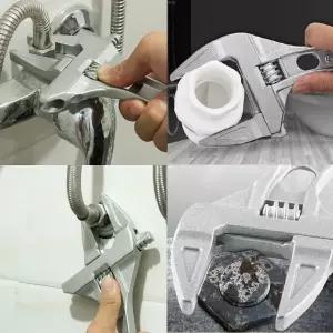 경량 몽키스패너 너비조절 와이드 광폭 스페너6-68mm 현장 인테리어 (WC9580A)