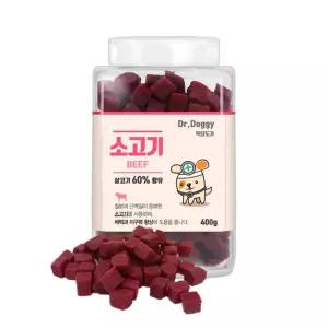 닥터도기소고기400g반려동물간식 훈련 소비스킷 강아지먹이 스낵