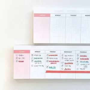 위클리 HG21HV84 데스크 패드 리필 속지