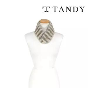 [탠디] TANDY 줄밍크스킨자석 퍼 머플러
