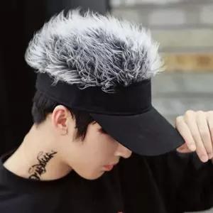 [라일리] Rly 일체형 남자 가발 썬 캡 패션 남성 가발 썬 캡