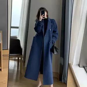 모직 여사친 모직코트 코트 중기장 슬림핏 하이웨스트 오버사이즈 OP1
