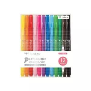 톰보우 NK50PA59 플레이칼라2 수성 사인펜 12색 세트