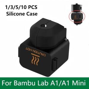 1/3/5/10피스 Bambu Lab A1 미니 커버 용 실리콘 양말 3D 프린터 가열 블록 슬리브 핫 엔드 단열 케이스