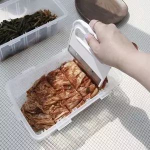 김치자르미 김치보관통 김치자르기 밀폐용기 커터칼 김치통 파김치 장독대 (W9A0DE9)