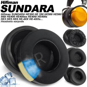 [호환품]HifiMAN 호환 SUNDARA HE300 교체 용 이어 패드 헤드폰 메쉬 천 메모리 커버 스폰지 소프트 단백질