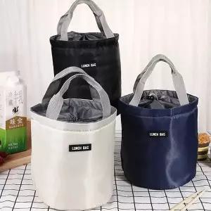 모던 원통 도시락가방 보온가방 보냉가방 보온보냉 백 오리 이유식가방 (WD52450)