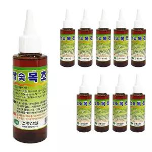 국산 참숯목초액 x(10개) 110ml 숙성 원액 발관리 110ML 숯액 탈취효과 새집냄새 제거 냄새제 증후군