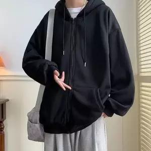 고품질 남성 데일리 무지 후드집업 봄 가을 간절기 후드자켓 (WDE7410)