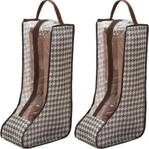 2Pcs 부츠 보관 가방 정리함 카우보이 방진 휴대용 여행용 신발 보호 키 큰 커버 포장용